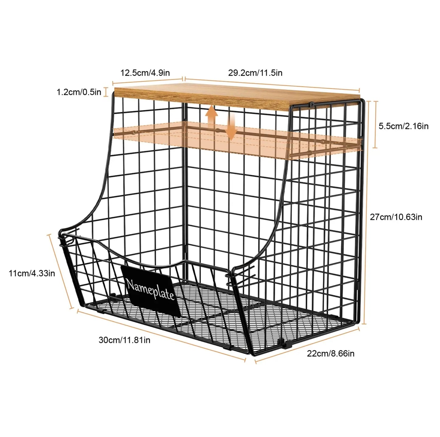 SET OF 3 KITCHEN/UTILITY STORAGE BASKETS